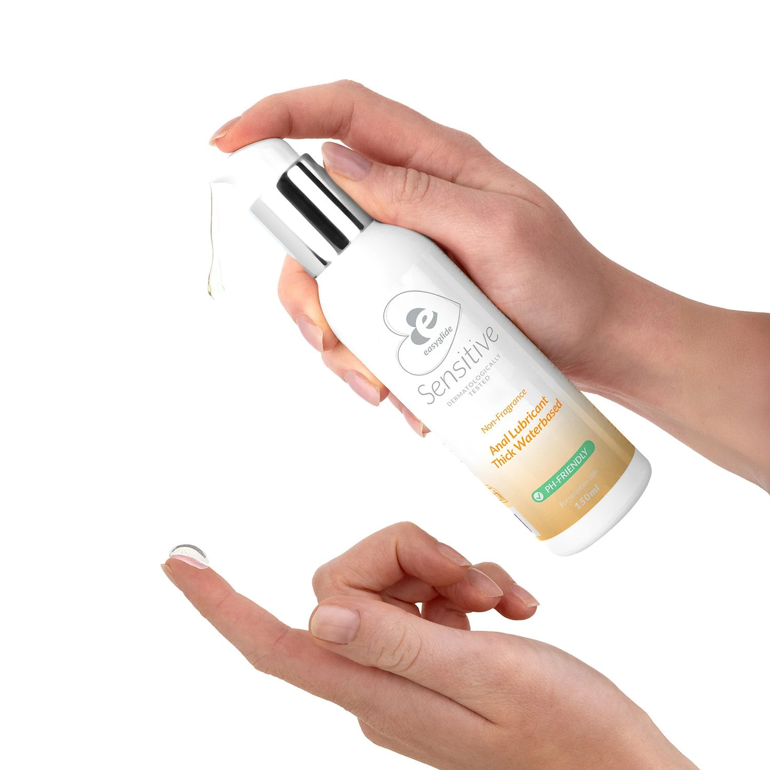 EasyGlide Sensitive glijmiddel voor anaal gebruik, veilig met latex condooms en toys