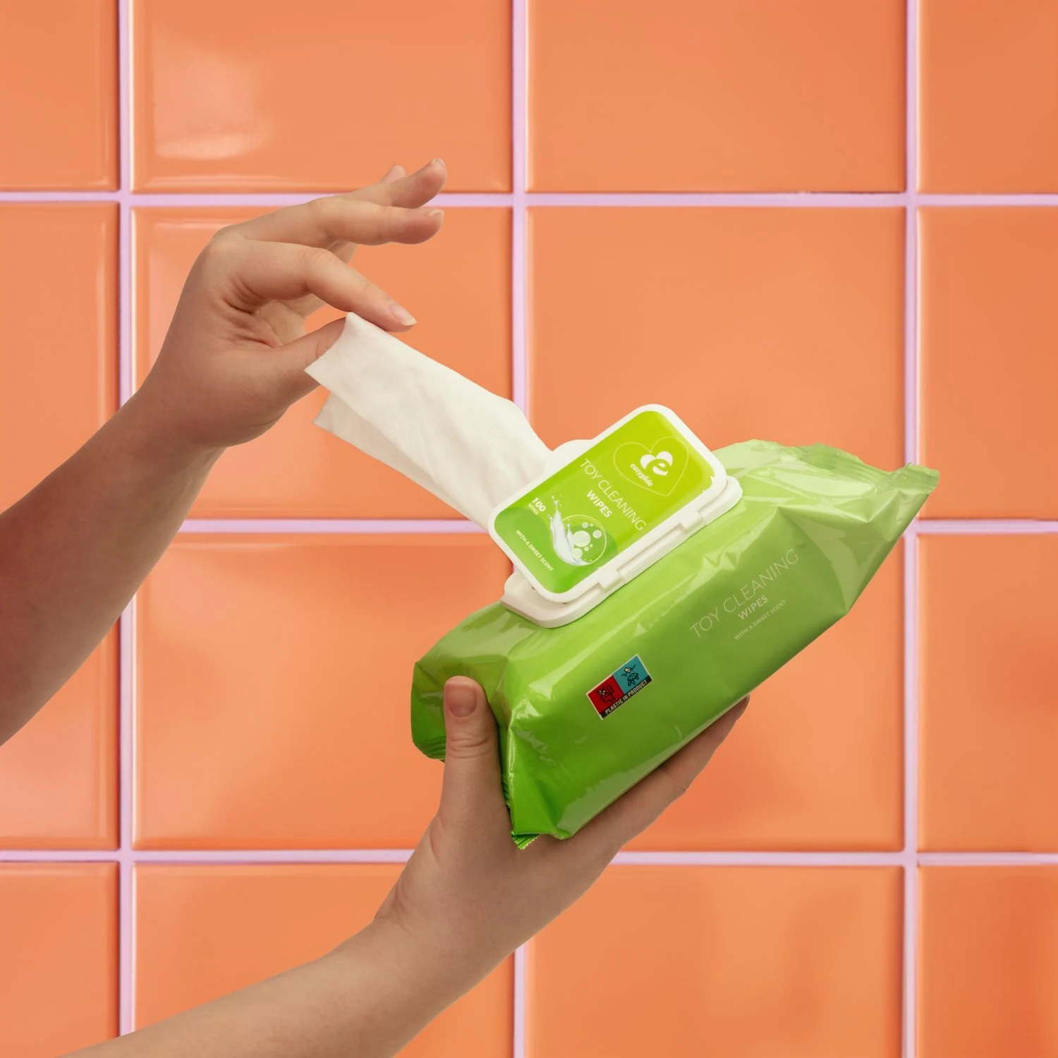 EasyGlide Toy Cleaning Doekjes, veilig voor lichaam en toys