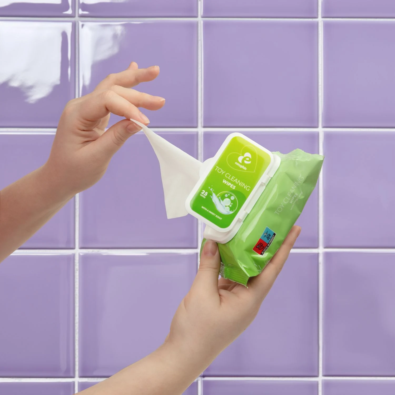 EasyGlide Toy Cleaning Doekjes, zacht voor huid en toymateriaal