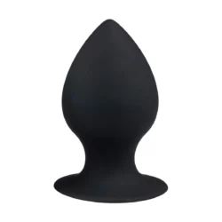 Easytoys Anal buttplug zwart large van siliconen met brede voet