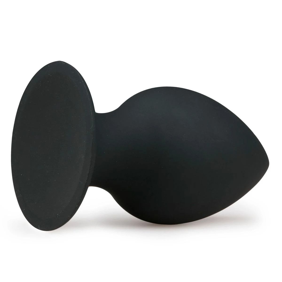 Siliconen buttplug zwart large van Easytoys Anal Collection
