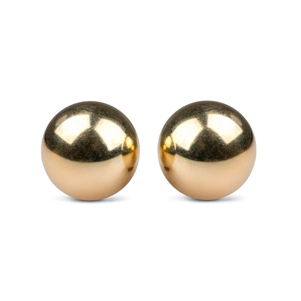 Easytoys Ben Wa Ballen 25 mm goudkleurig van metaal voor bekkenbodemtraining