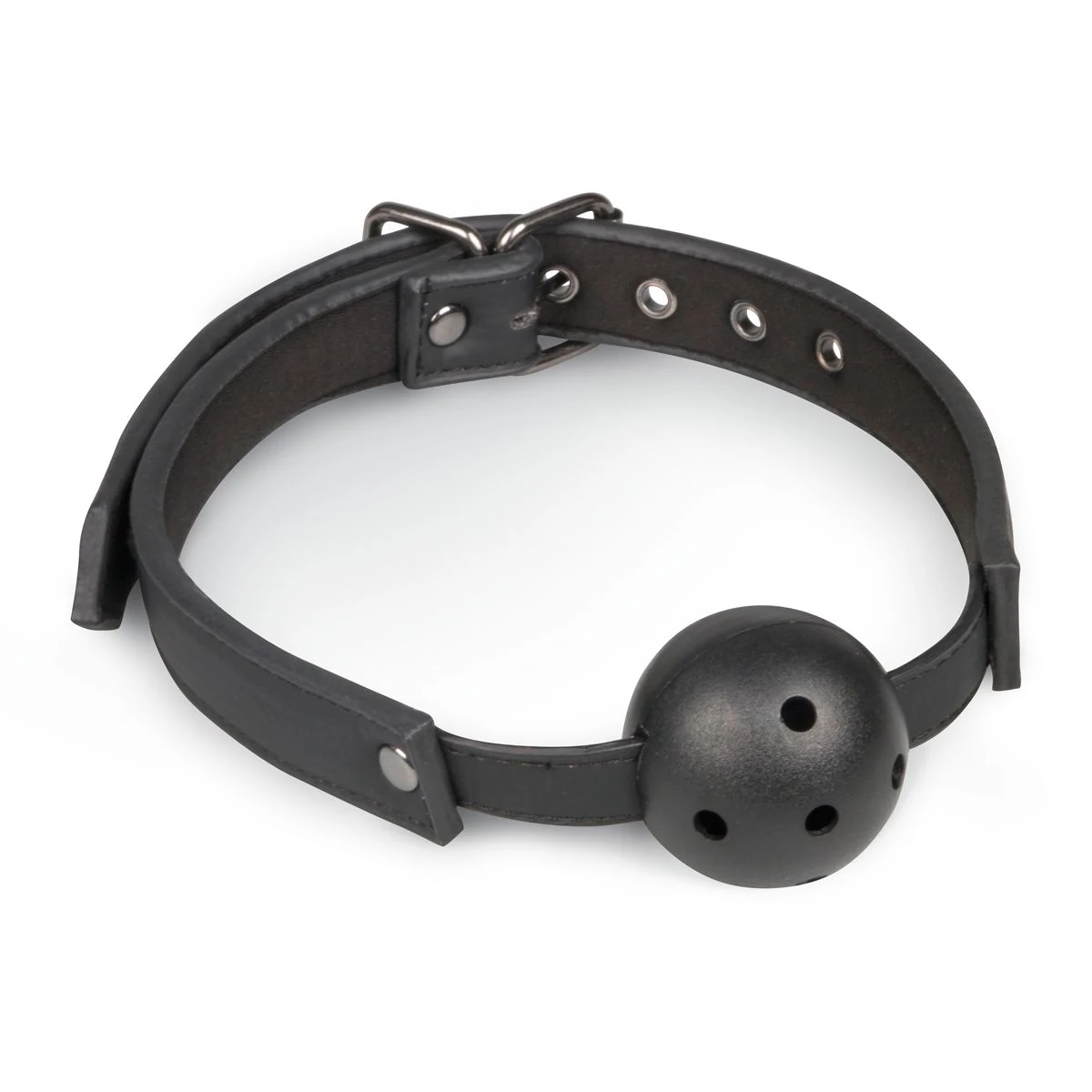 Easytoys Fetish ball gag met PVC bal in zwart