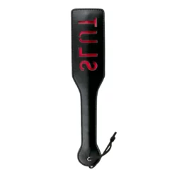 Easytoys Fetish Collection zwarte paddle met SLUT opdruk