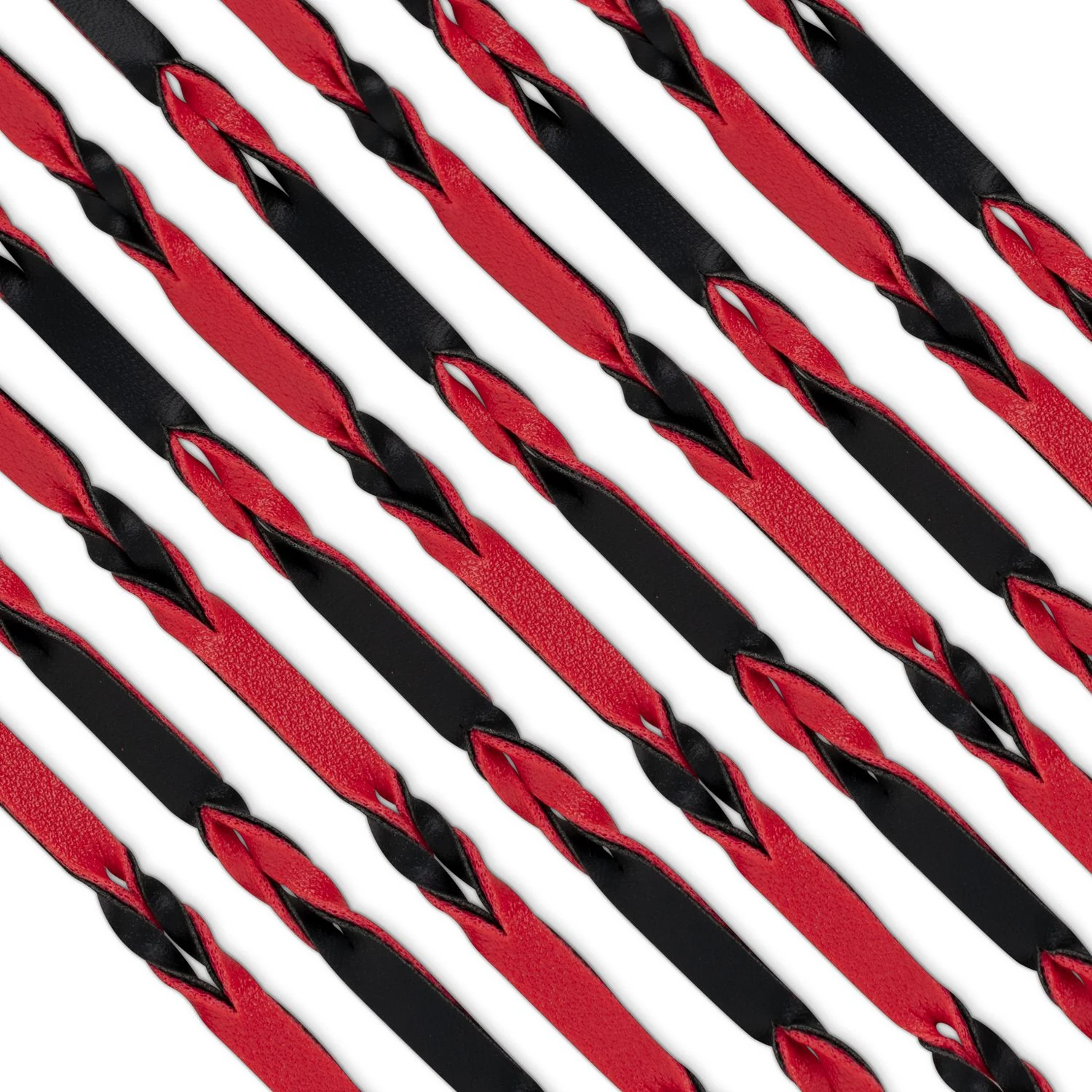 Easytoys Fetish Collection flogger 64 cm met tweekleurig ontwerp en kunstleer