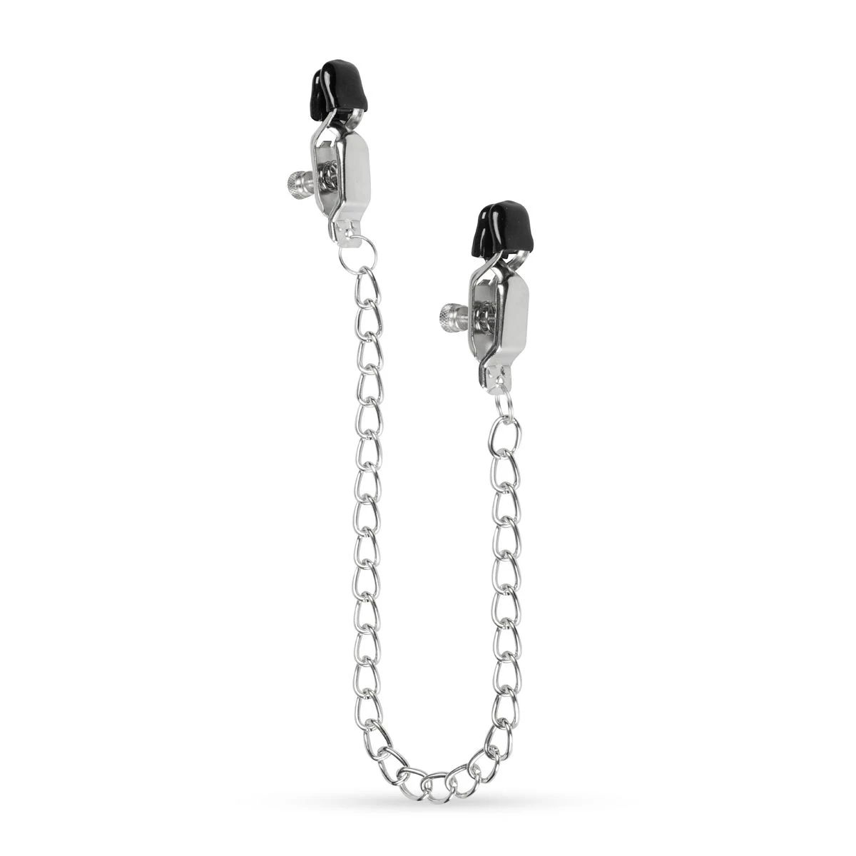 Easytoys Fetish grote tepelklemmen met ketting in zilver
