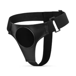 EasyToys Fetish Harness met zuignap in zwart met verstelbare banden
