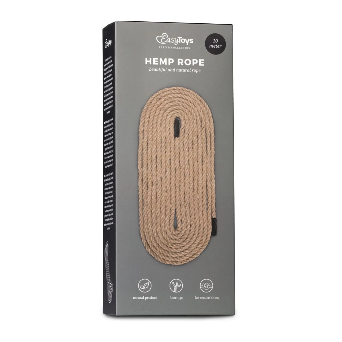 Bruin hennep bondagetouw van Easytoys Fetish Collection