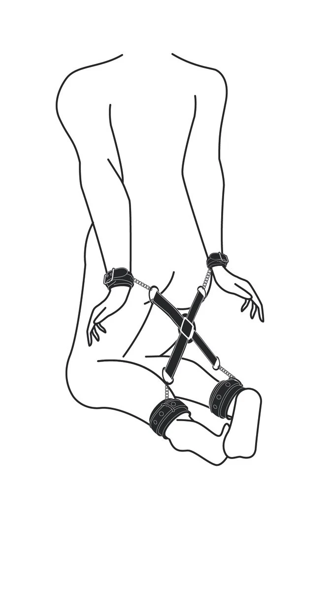 Hogtie met boeien set van 4 verstelbare boeien en hogtie