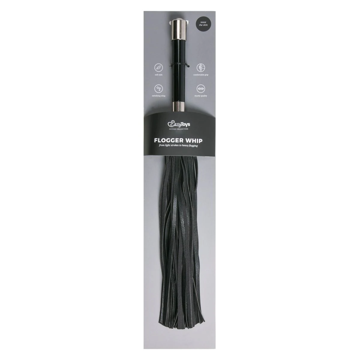 Lange flogger van Easytoys Fetish Collection met zachte strengen