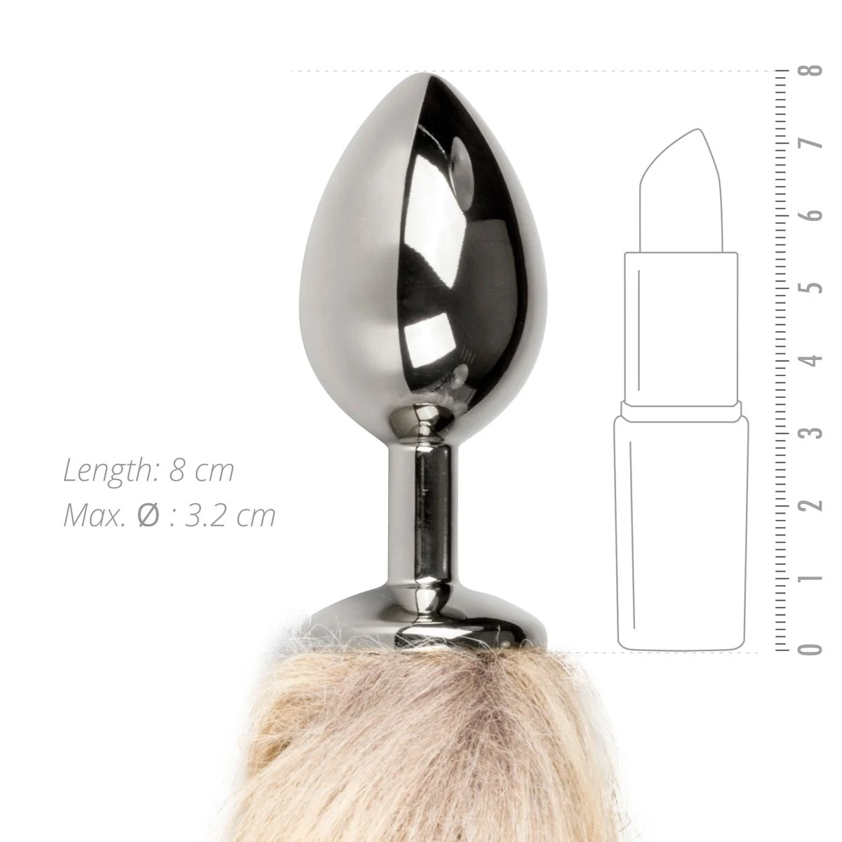 Easytoys Fetish Medium vossenstaart buttplug voor rollenspel