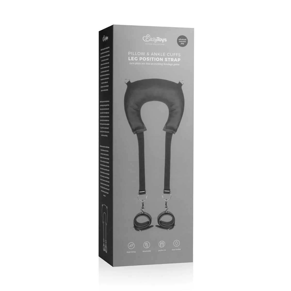Easytoys Fetish Pillow & Ankle Cuffs Leg Position Strap met verstelbare banden