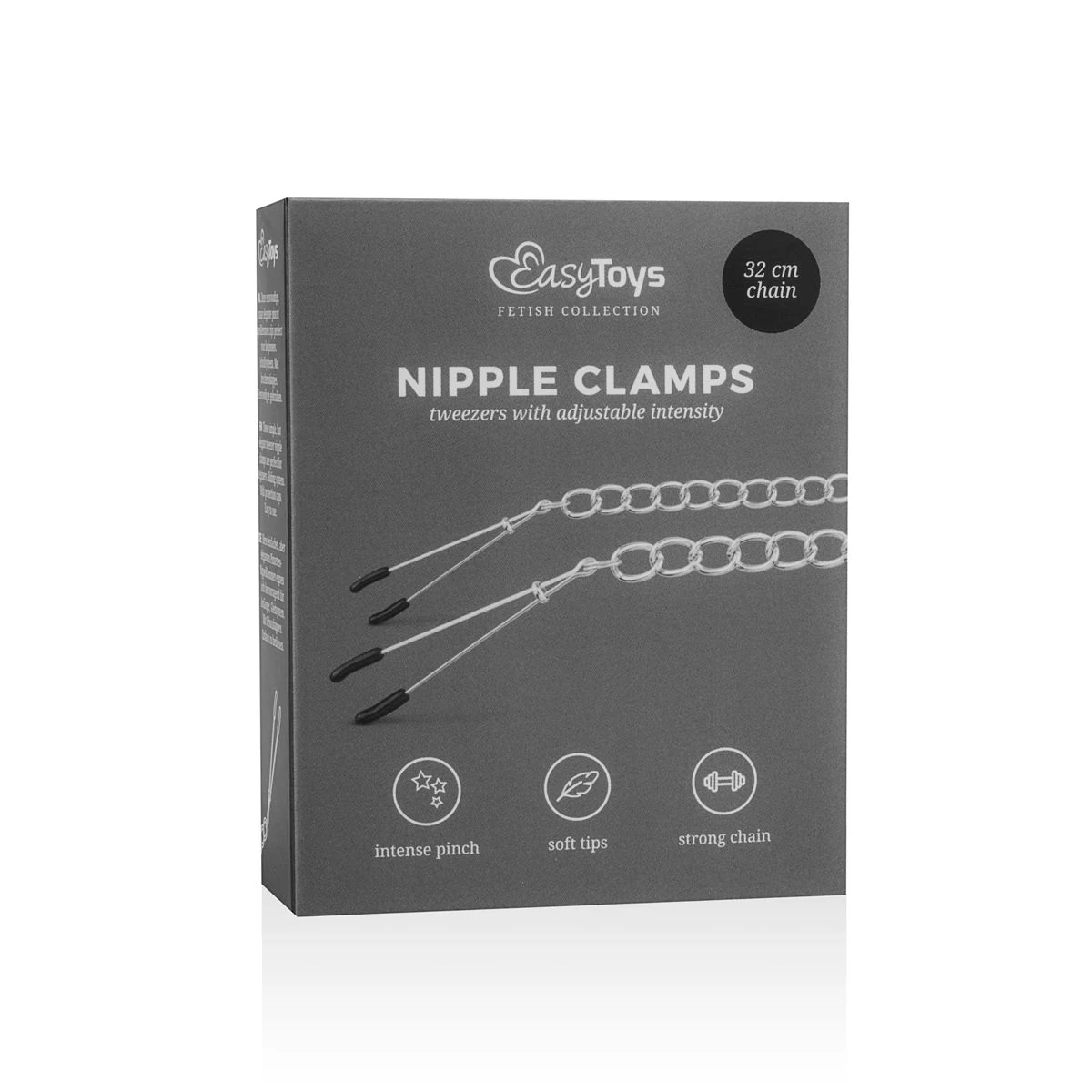 Easytoys Fetish tepelklemmen met elegant design en ketting