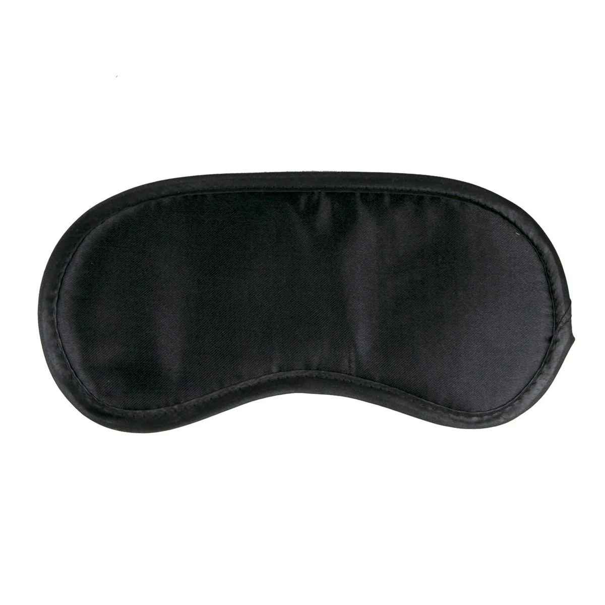 Easytoys Fetish satijnen oogmasker zwart van polyester met elastisch bandje