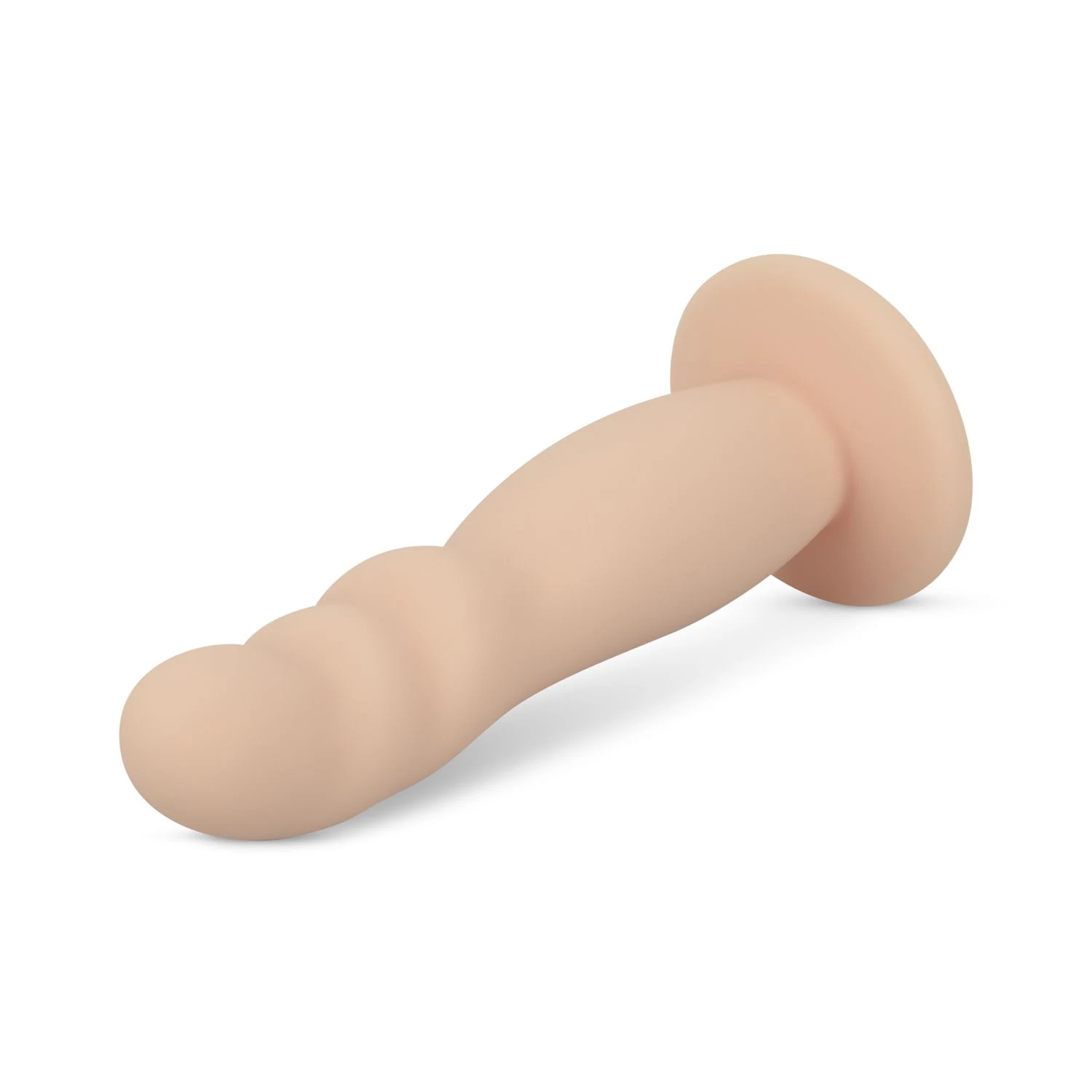 Realistische dildo met harnas en licht geribbelde schacht