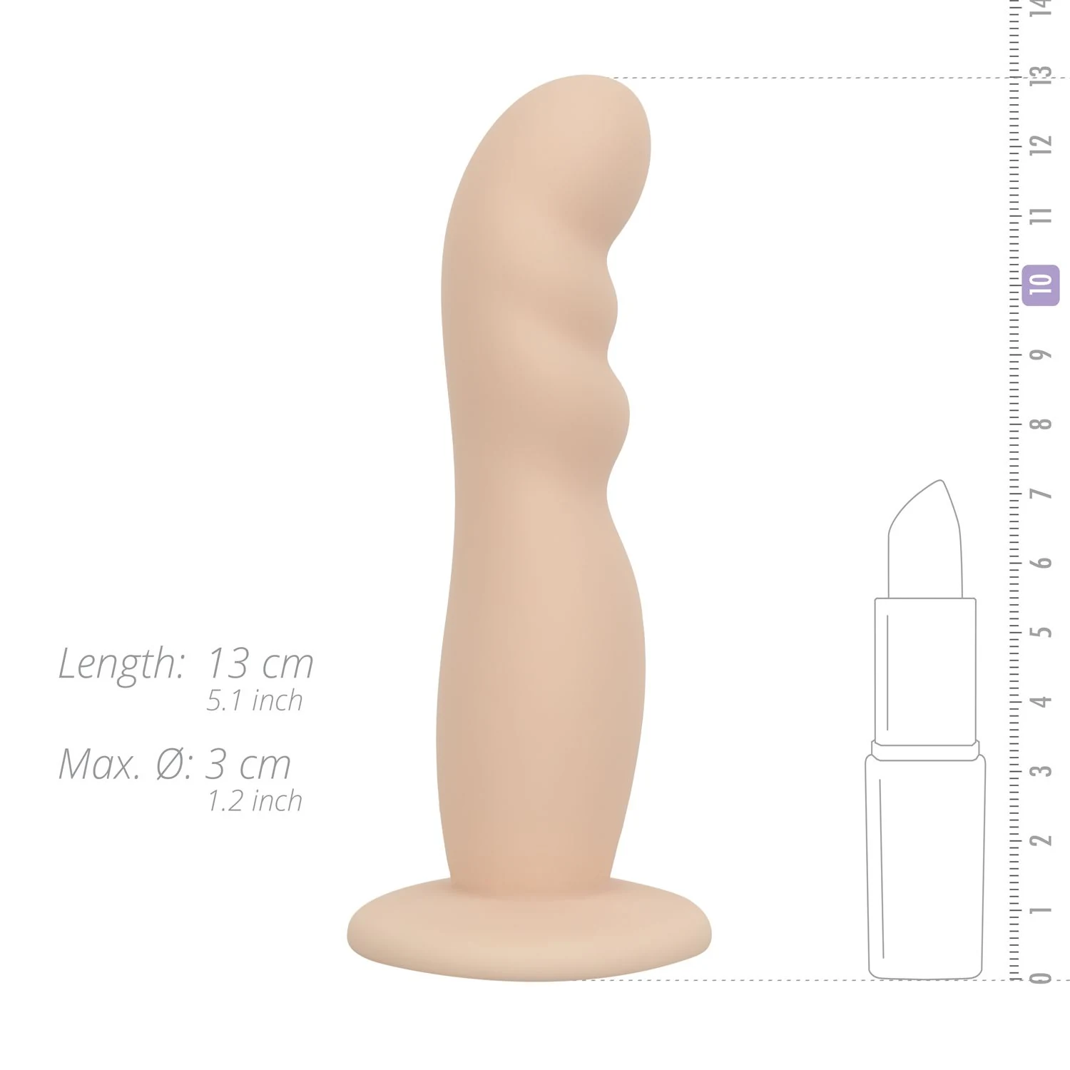 Beige strap-on dildo met harnas, geschikt voor koppels