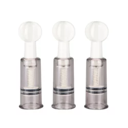Easytoys Fetish tepel en clitoris zuigers, transparante set van 3
