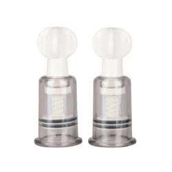 Easytoys Fetish tepelzuigers klein, set van 2 transparante zuigers
