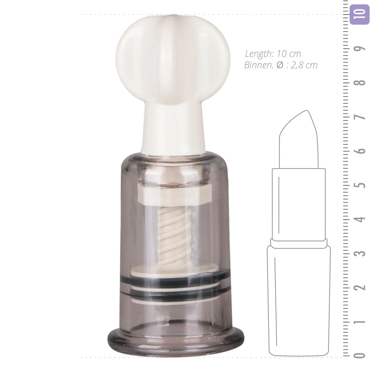 Easytoys Fetish kleine tepelzuigers van ABS, geschikt voor tepels en clitoris