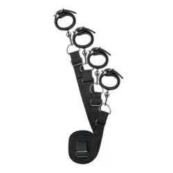 Easytoys Fetish under mattress restraint set met vier zwarte bedboeien