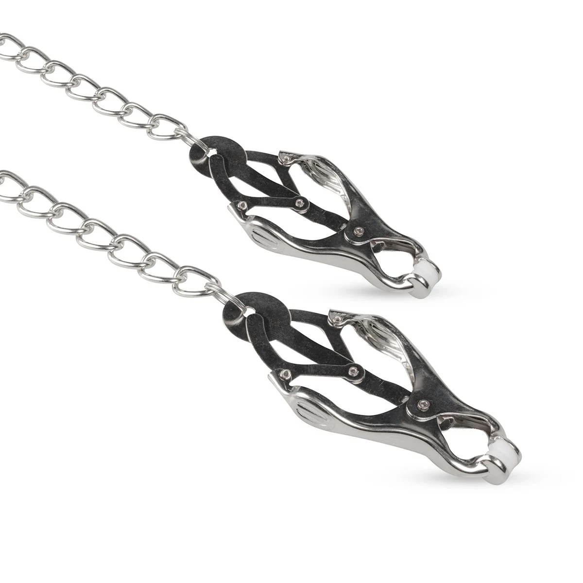 Vlinder tepelklemmen met ketting van Easytoys Fetish met soft tips