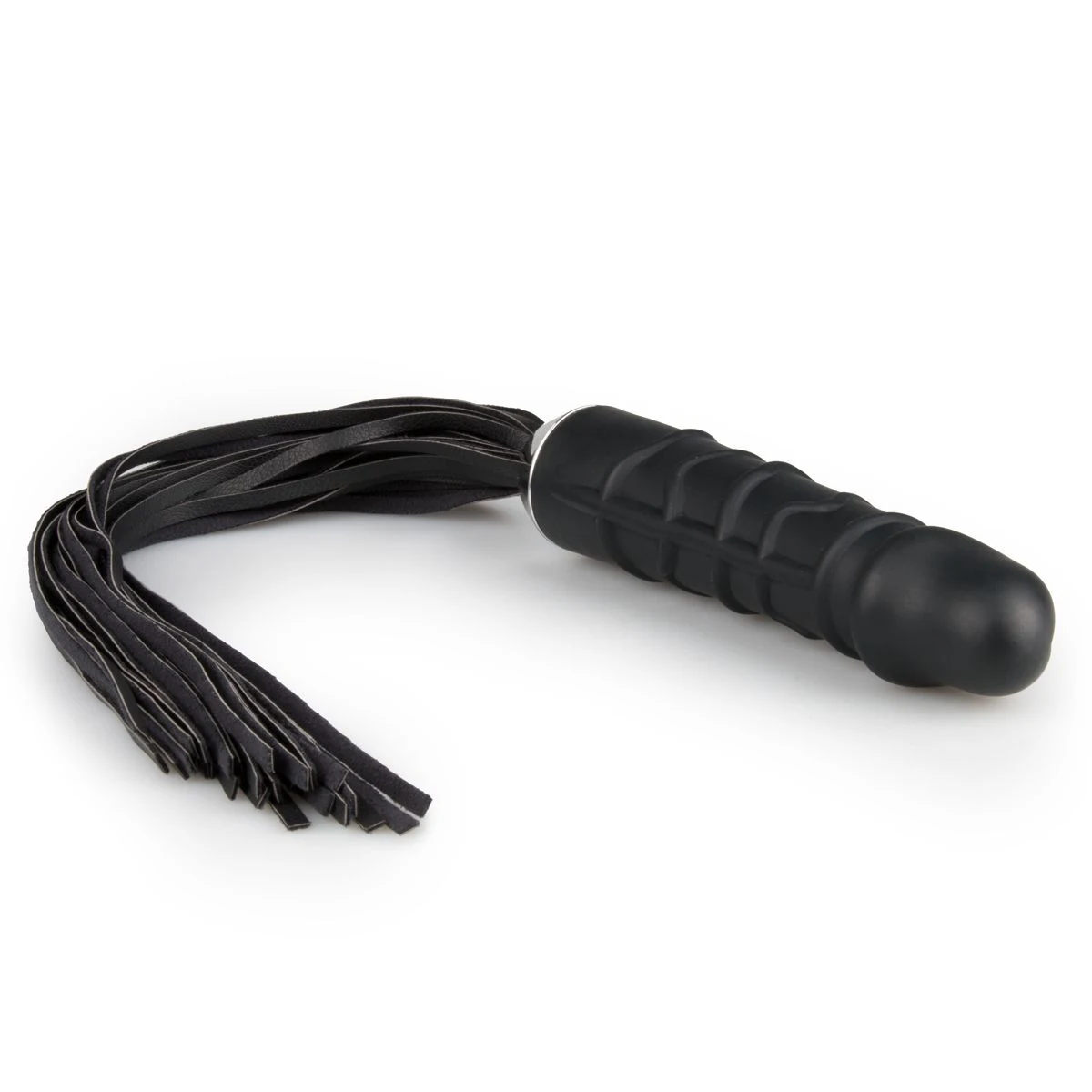Easytoys Fetish flogger met realistische dildo en geaderde schacht