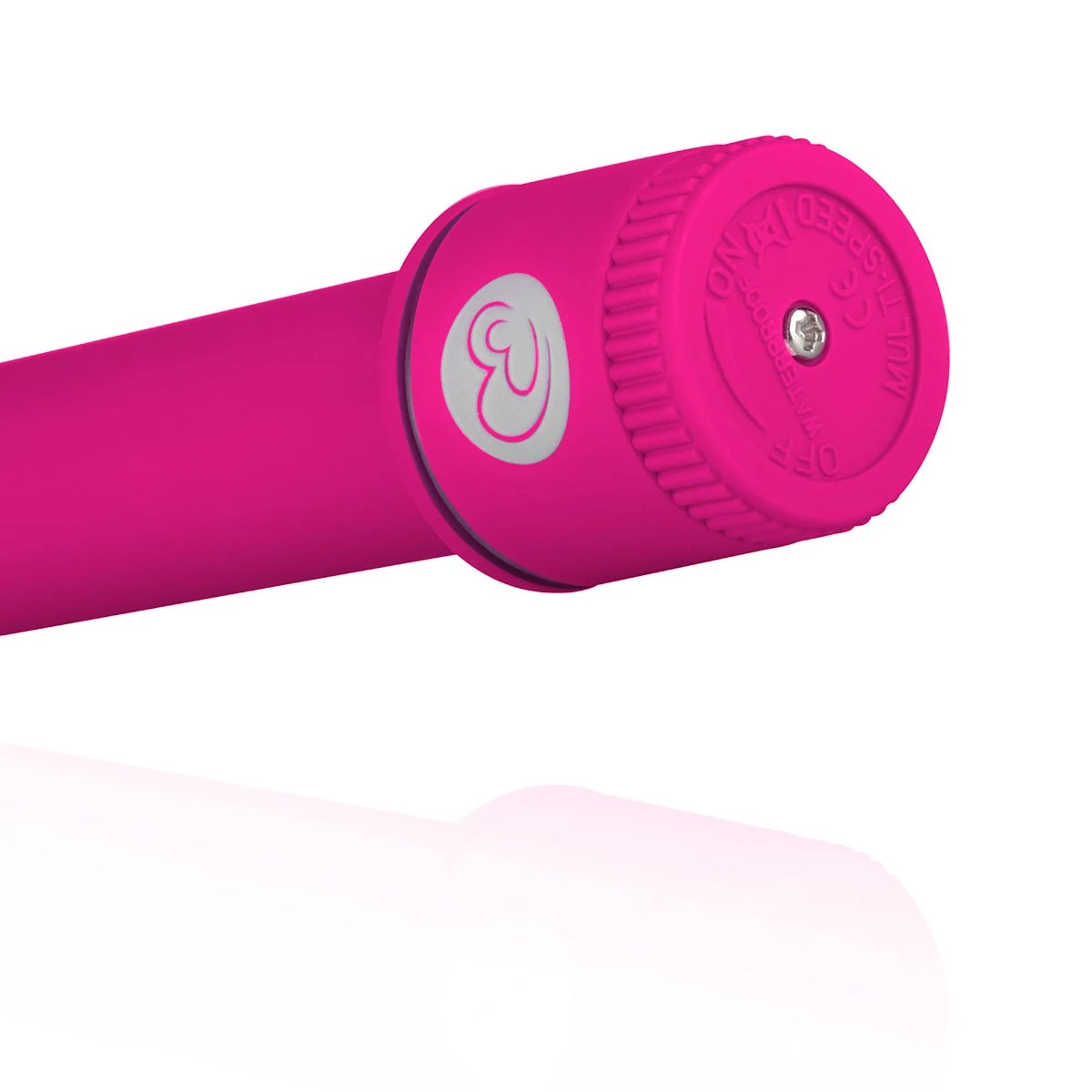 Slanke roze G-spot vibrator met maximale diameter van 35 mm