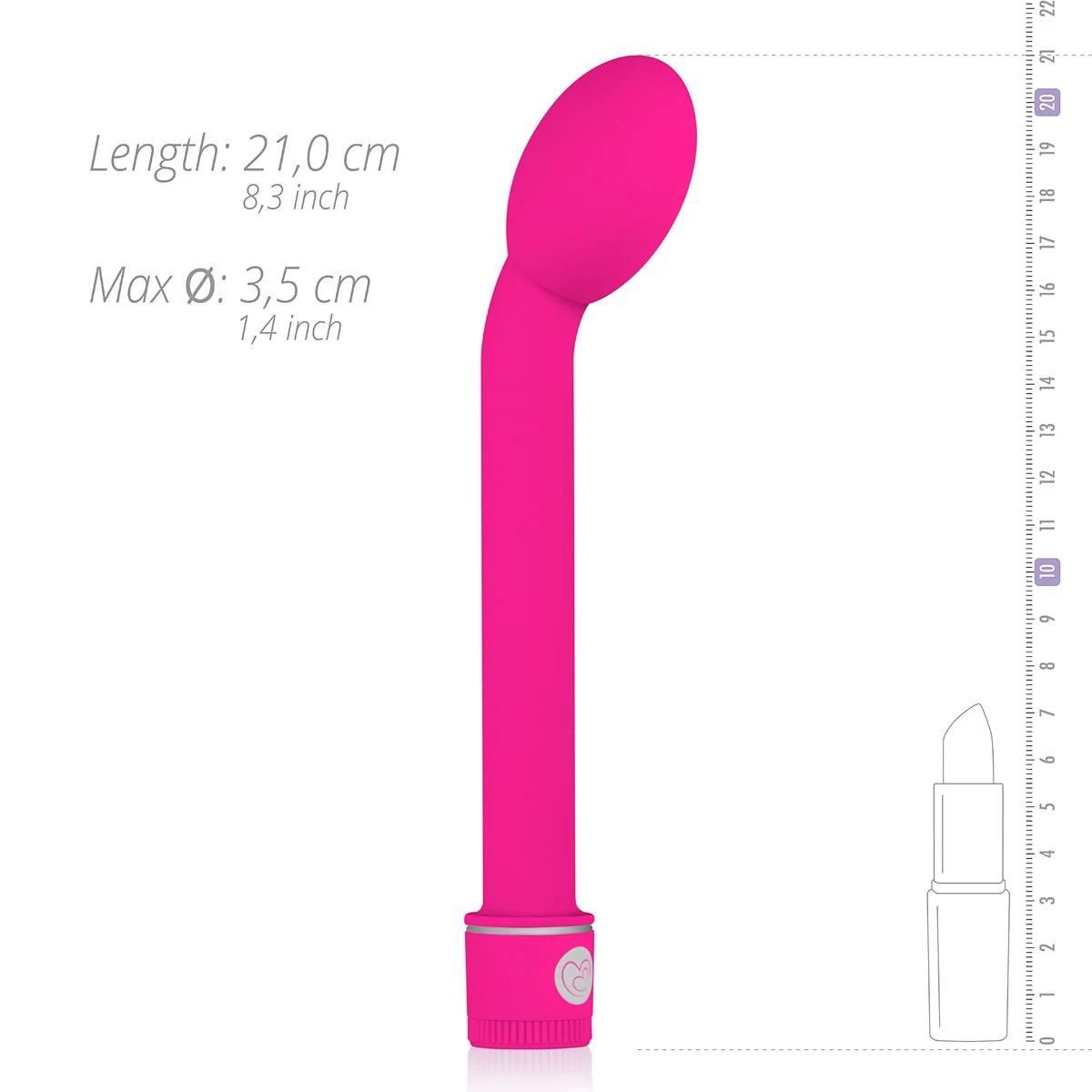 Spatwaterdichte G-spot vibrator roze geschikt voor glijmiddel op waterbasis
