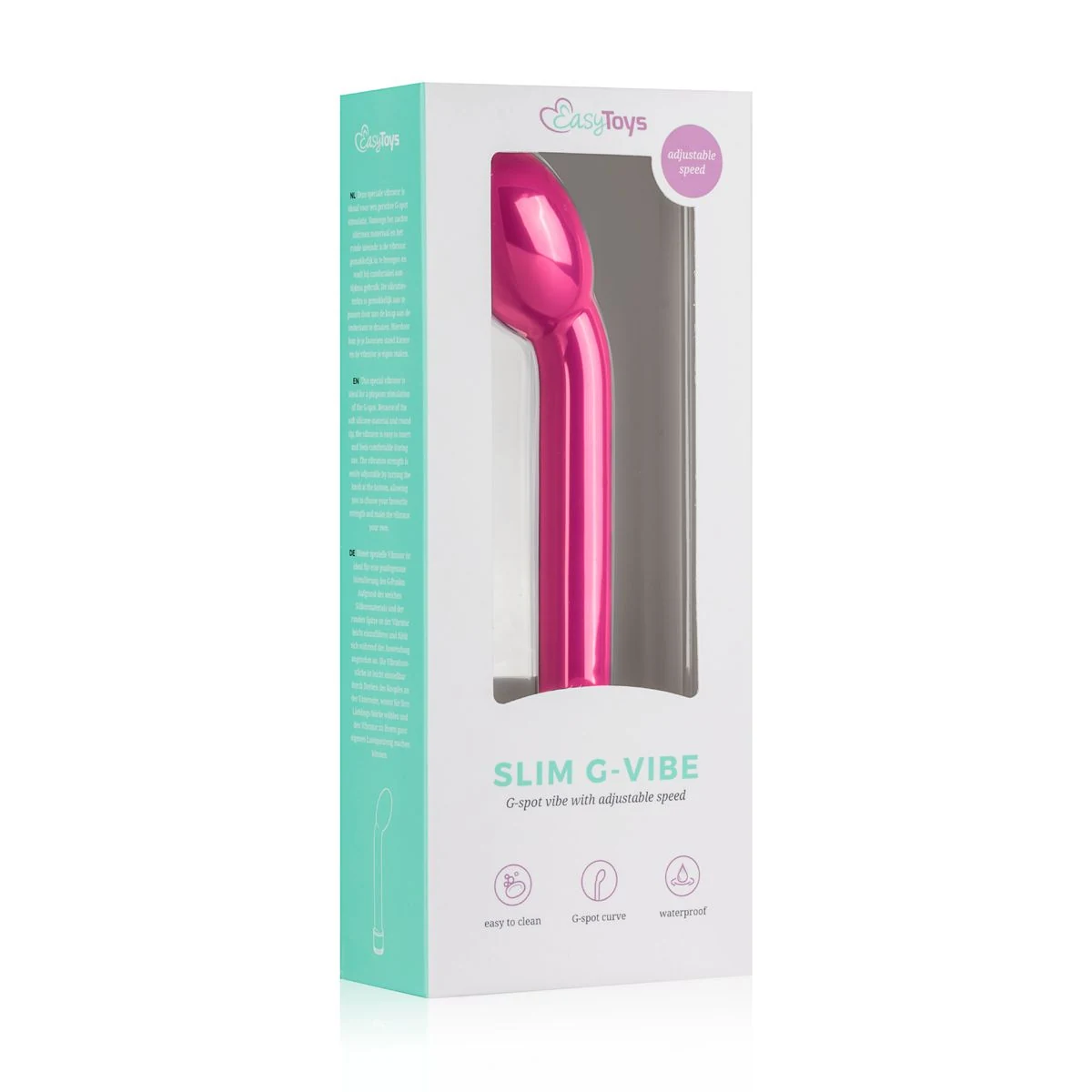 Roze vibrator voor beginners met penetratie mogelijk en G-spot stimulatie