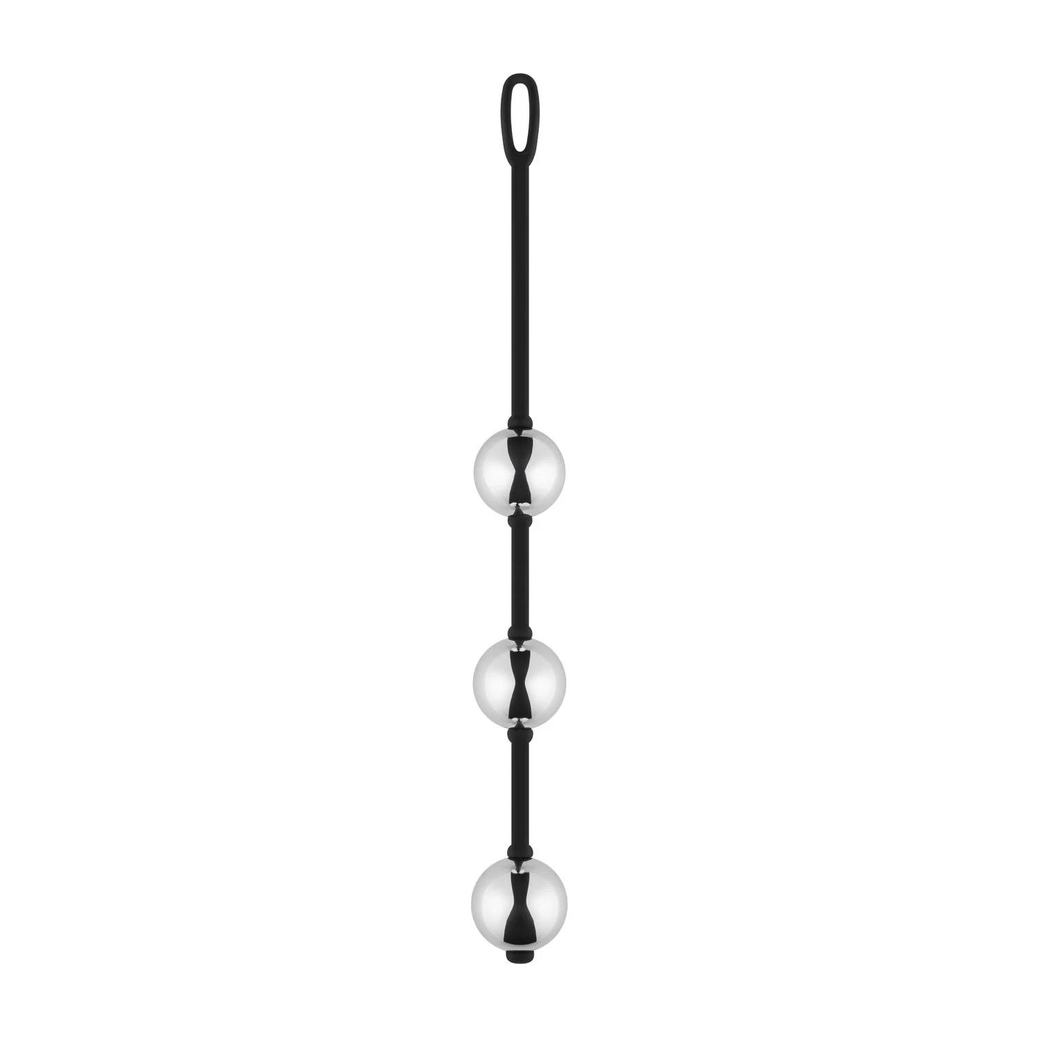 EasyToys Geisha Metal Kegelballs zilver met roestvrijstalen ballen en siliconen strip