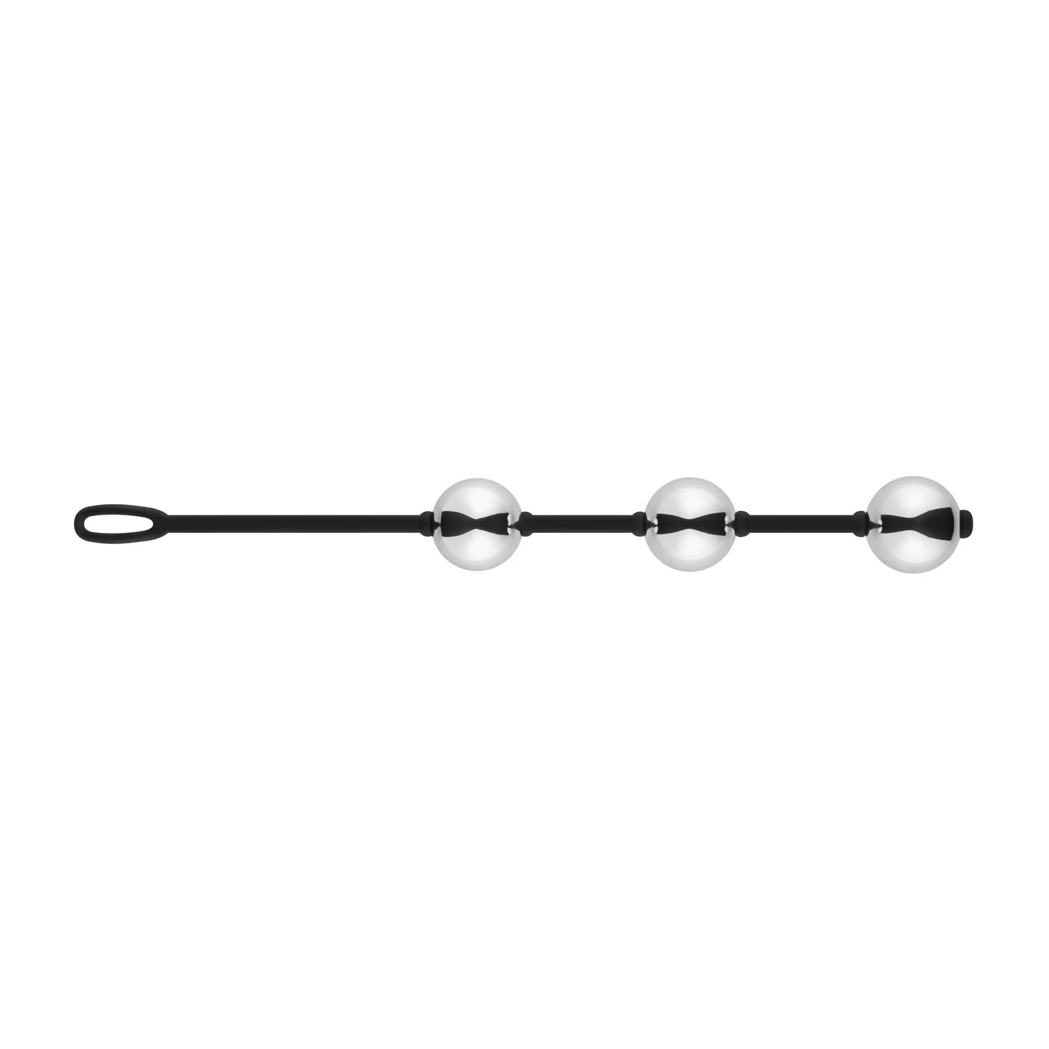 Zilveren EasyToys Geisha Metal Kegelballs met drie edelstalen ballen