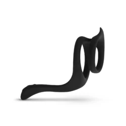 Easytoys Men Only Pleasure Cockring zwart van siliconen