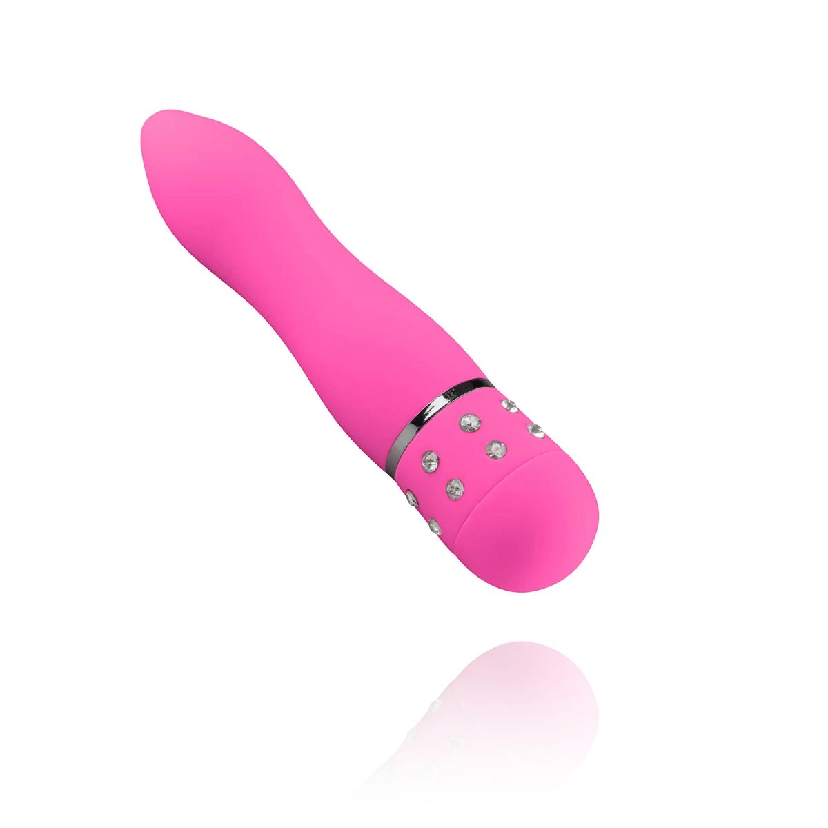 Mini vibrator roze van Easytoys met smalle taille en puntige kop