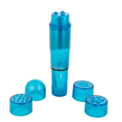 Easytoys Pocket Rocket Blauw mini vibrator met draaiknop