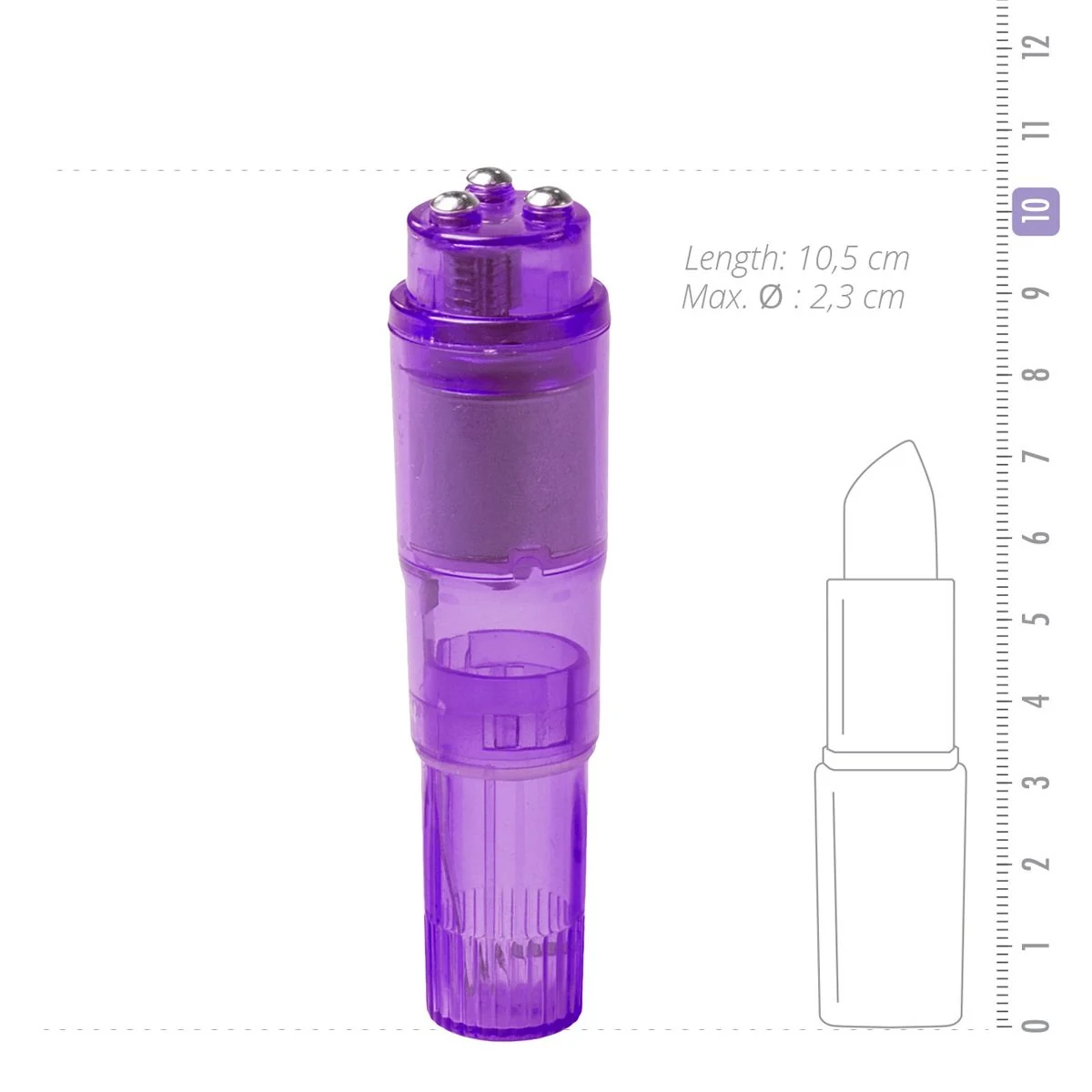 Easytoys Pocket Rocket paars van ABS voor unisex gebruik