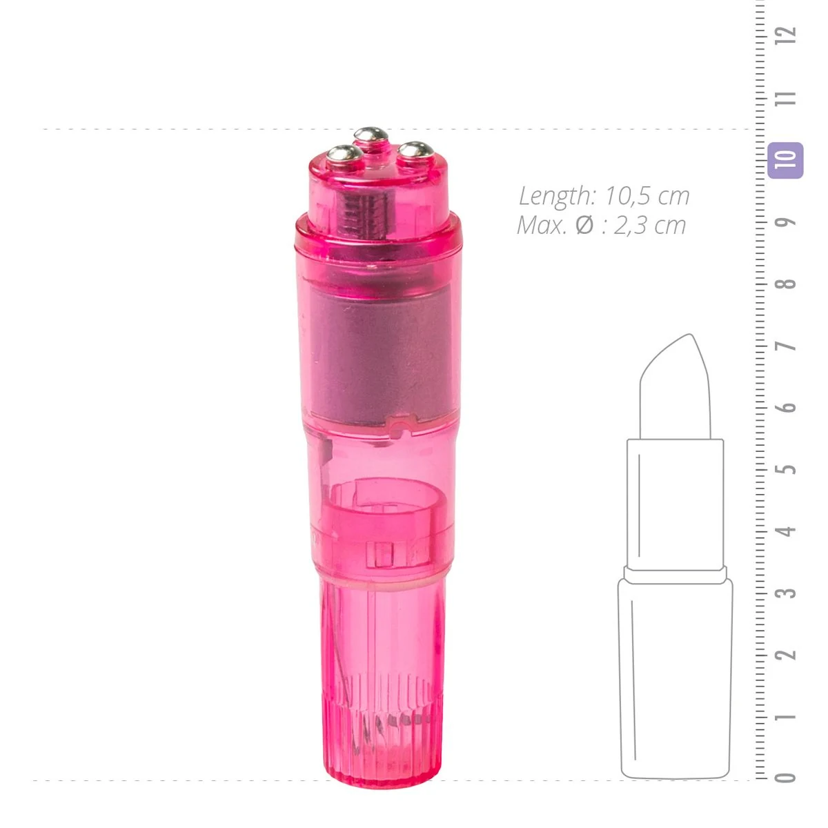 Easytoys Pocket Rocket roze, klein en draagbaar voor standaard vibratie