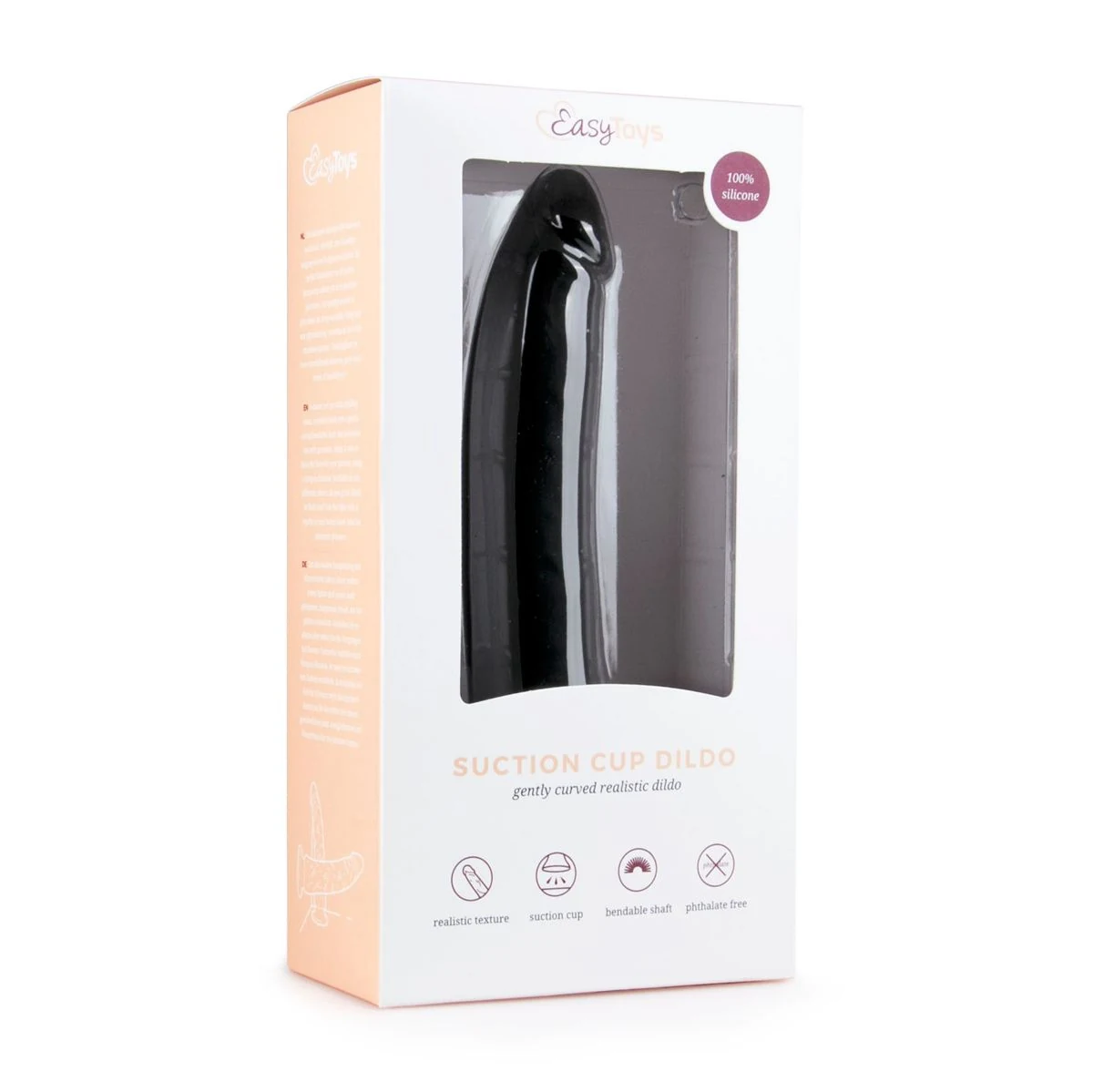 Realistische dildo met zuignap voor vagina en anus, unisex