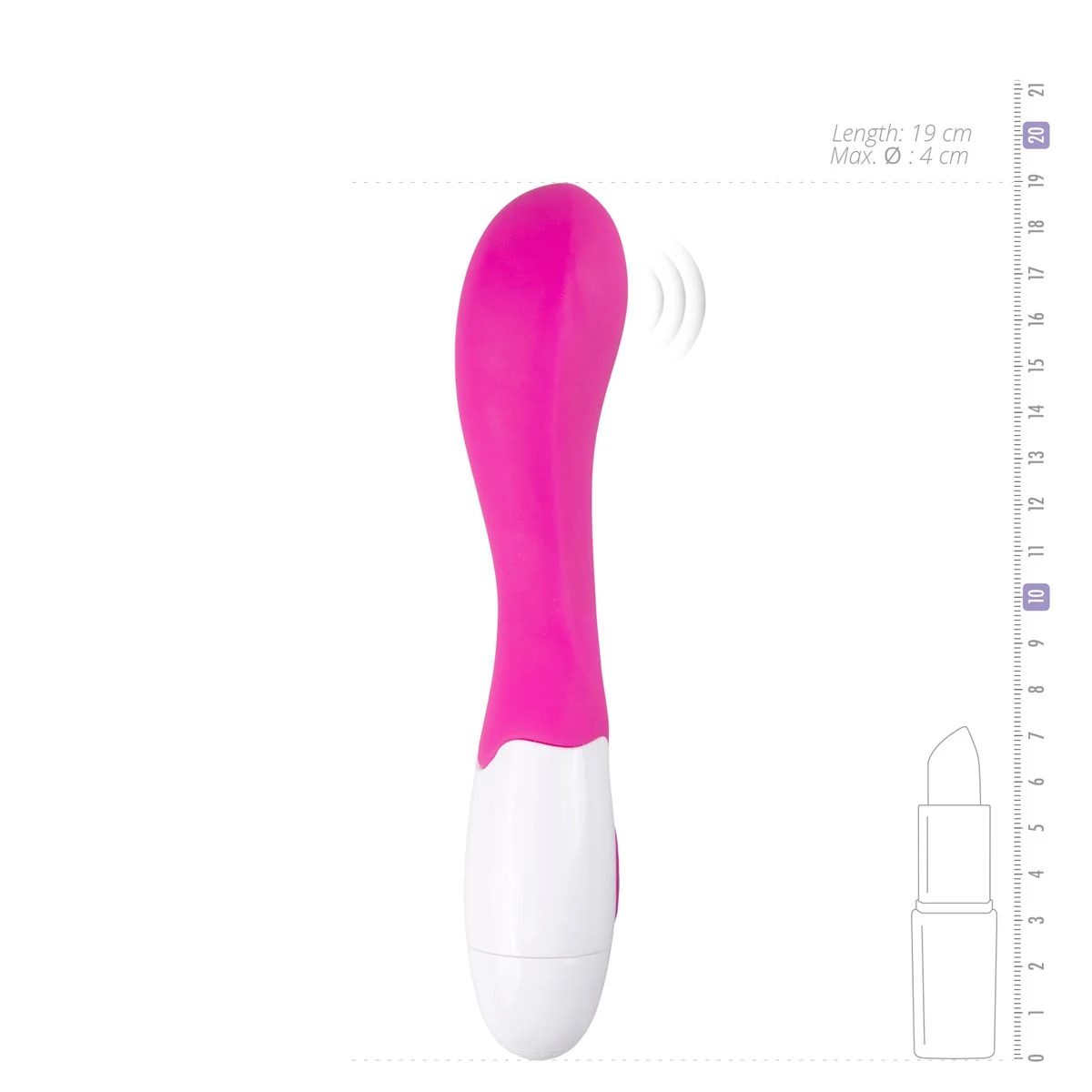 EasyToys Rose vibrator met 10 vibratiestanden en bediening via pushbuttons