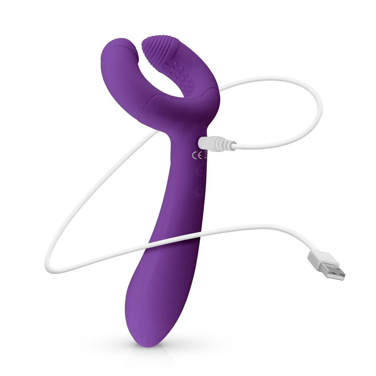 Easytoys couples vibrator paars, lengte 190 mm en diameter 35 mm