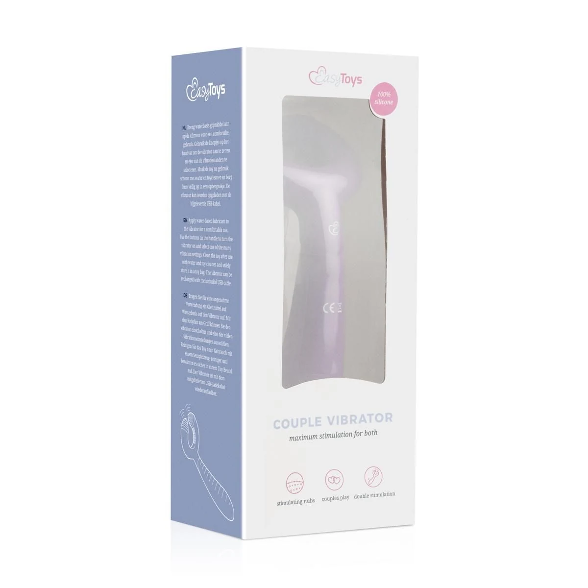 Couples vibrator met aparte bediening van beide motoren