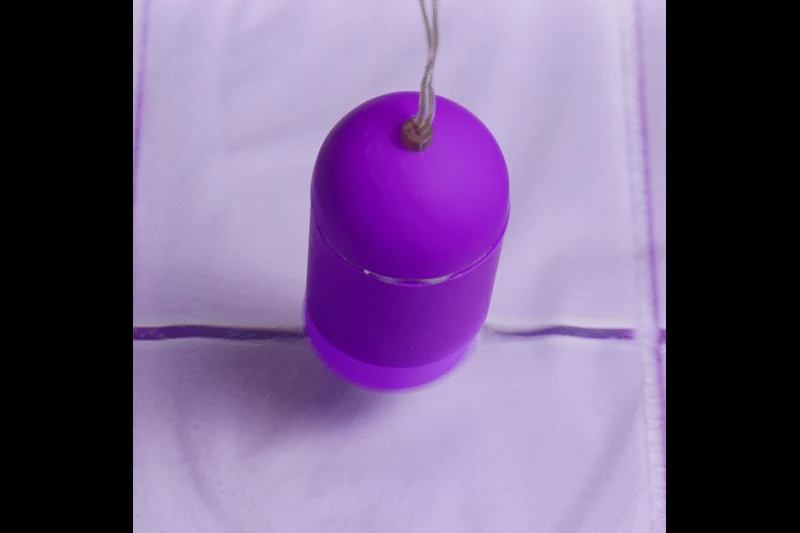 Vibratie ei paars met 10 vibratiestanden en bediening via afstandsbediening