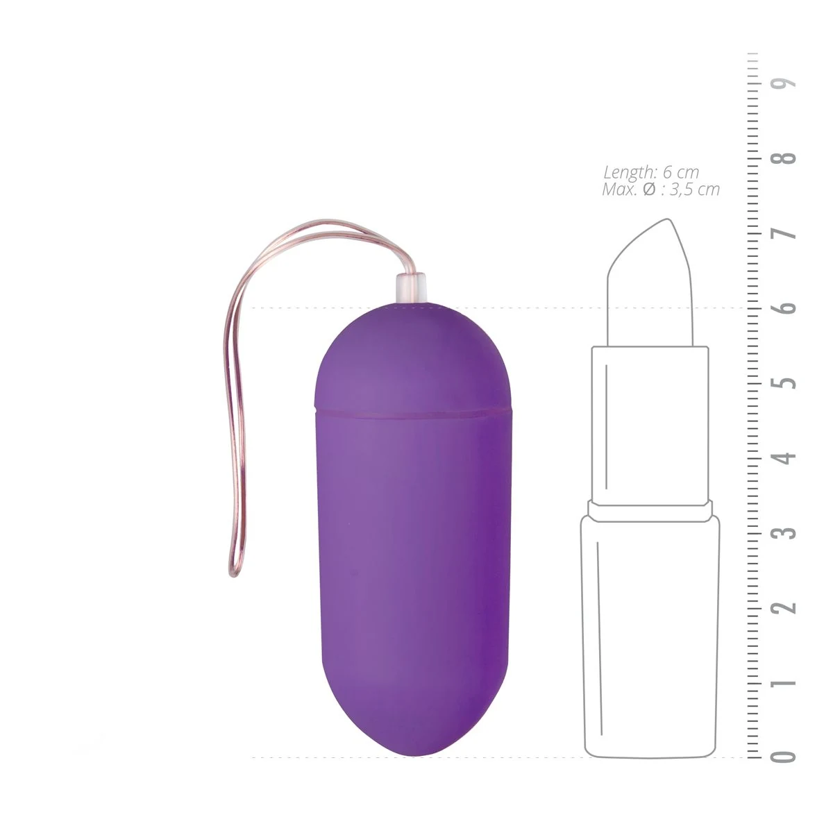 Easytoys vibratie ei paars met bereik afstandsbediening tot 20 meter