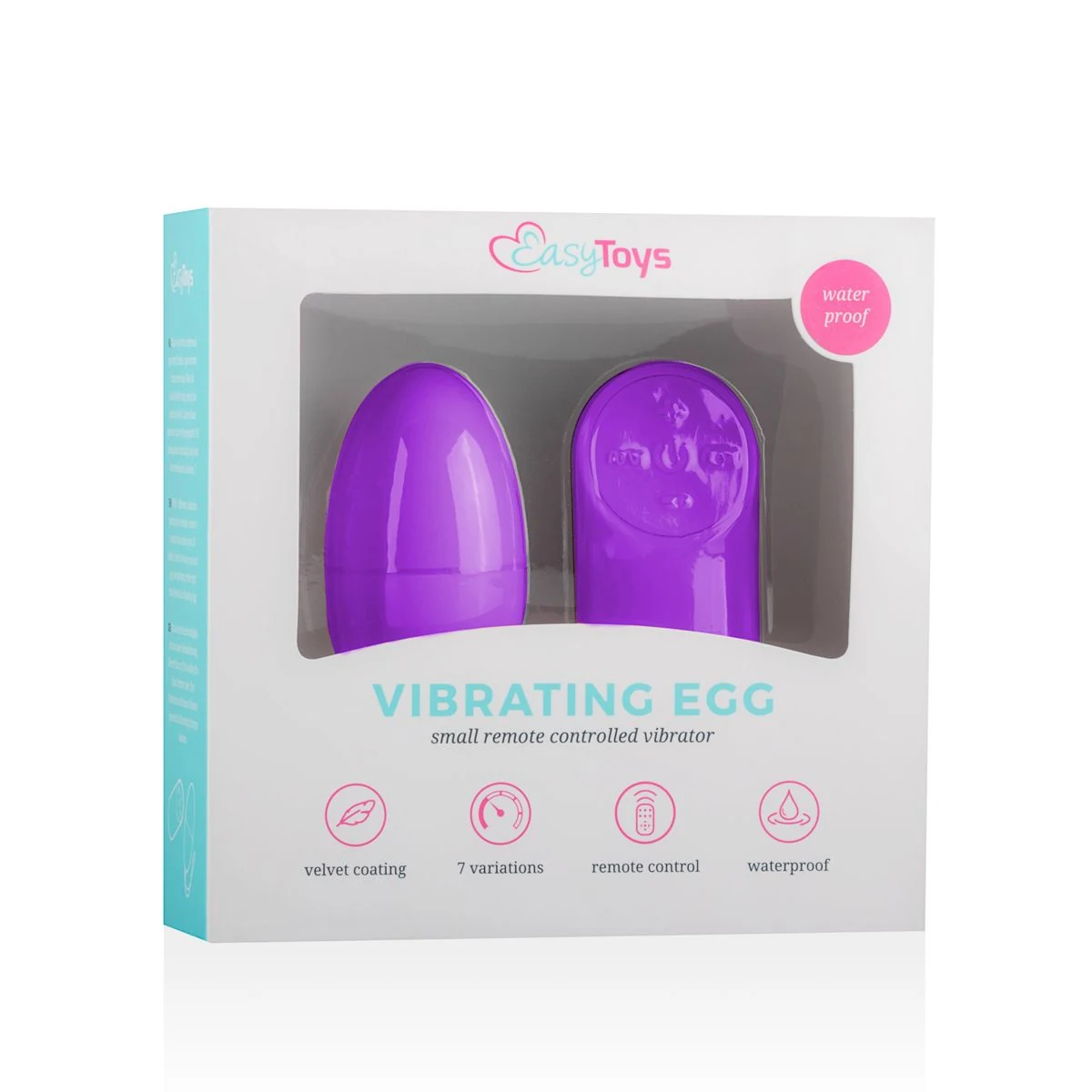 EasyToys vibratie ei paars met variabele vibratiestanden