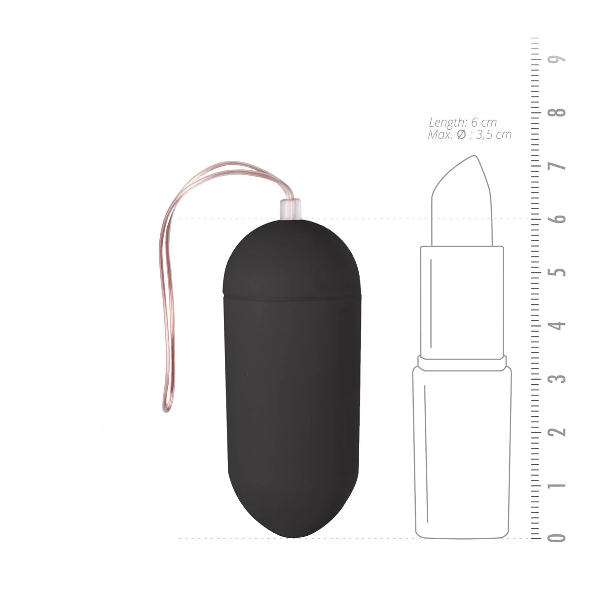 Easytoys Vibratie Ei - Zwart voor unisex gebruik