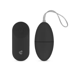 EasyToys vibratie ei zwart met draadloze afstandsbediening