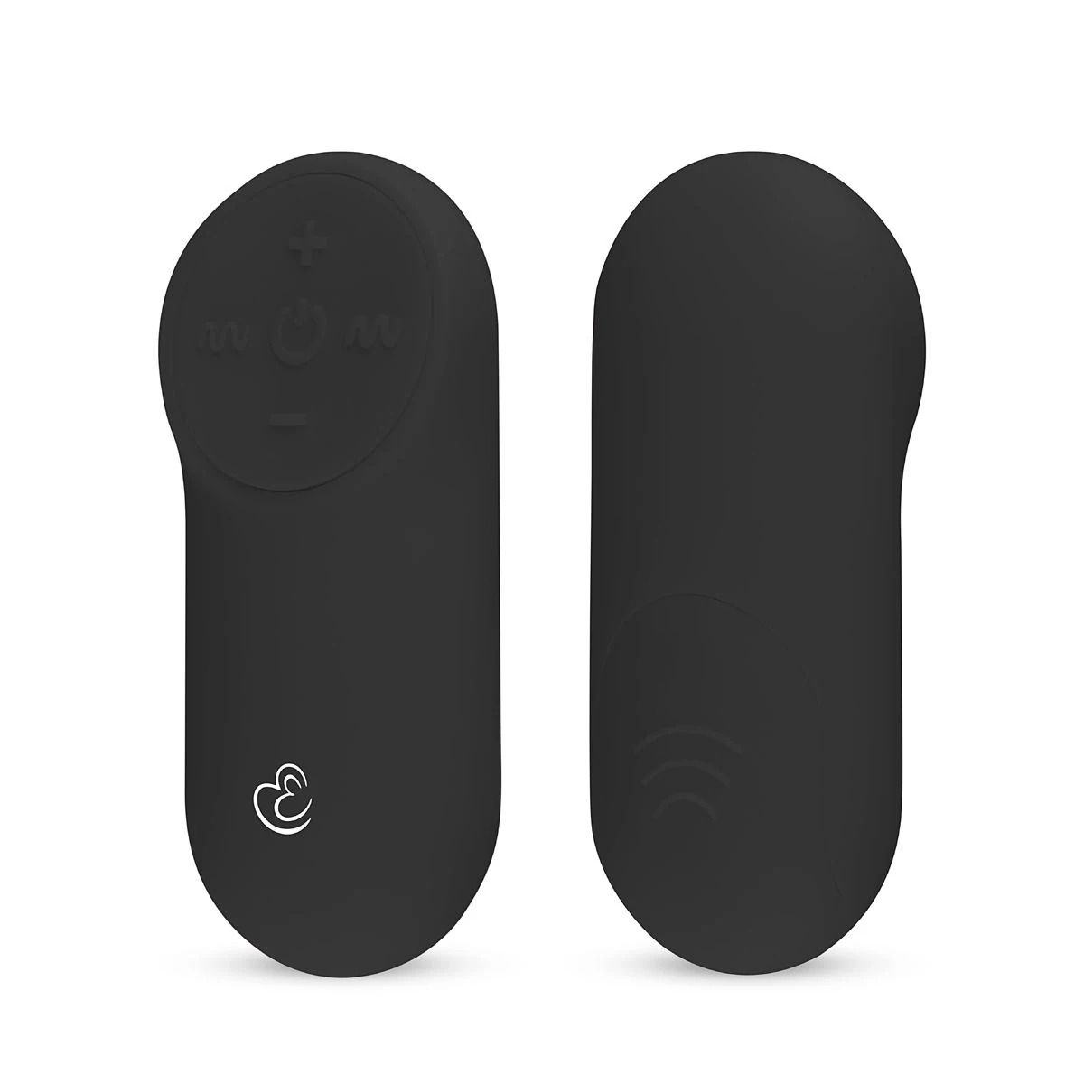 Zwart vibratie ei met afstandsbediening en bereik tot 20 meter