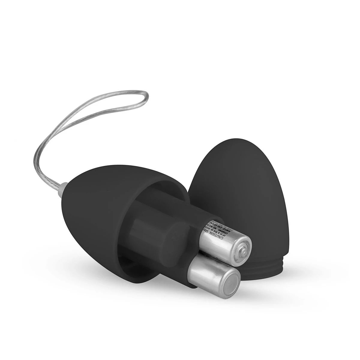Waterproof vibratie ei zwart van EasyToys met trekkoord