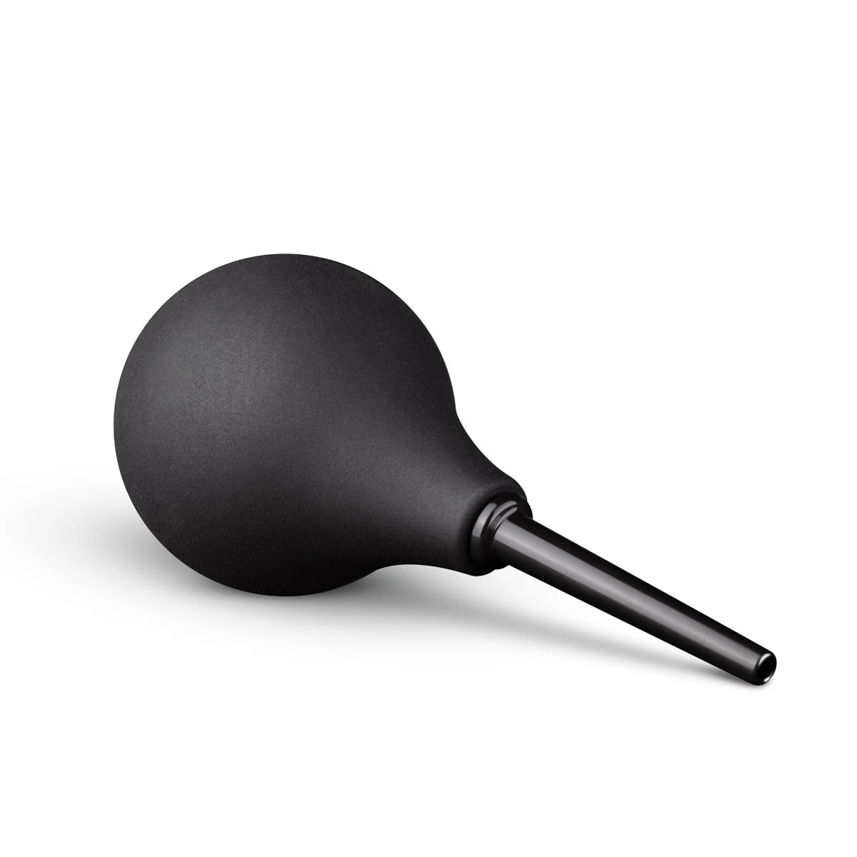 Zwarte anaal douche met lengte 137 mm en invoerdiepte 60 mm