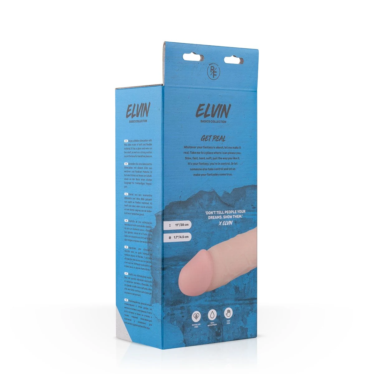 Real Fantasy Elvin dildo geschikt voor strap-on en waterbasis glijmiddel