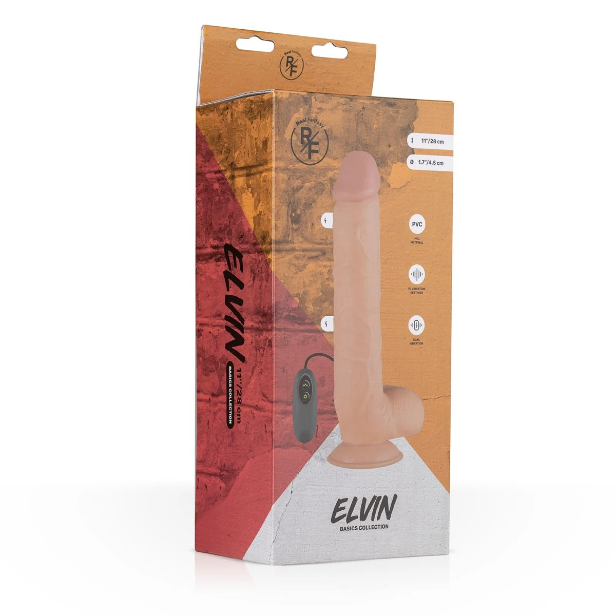 Elvin Realistische Vibrator met 10 standen, 3 snelheden en 7 patronen